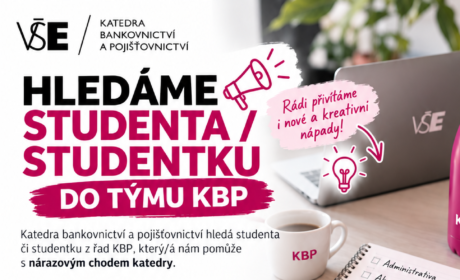Hledáme studenta nebo studentku do týmu KBP 💜