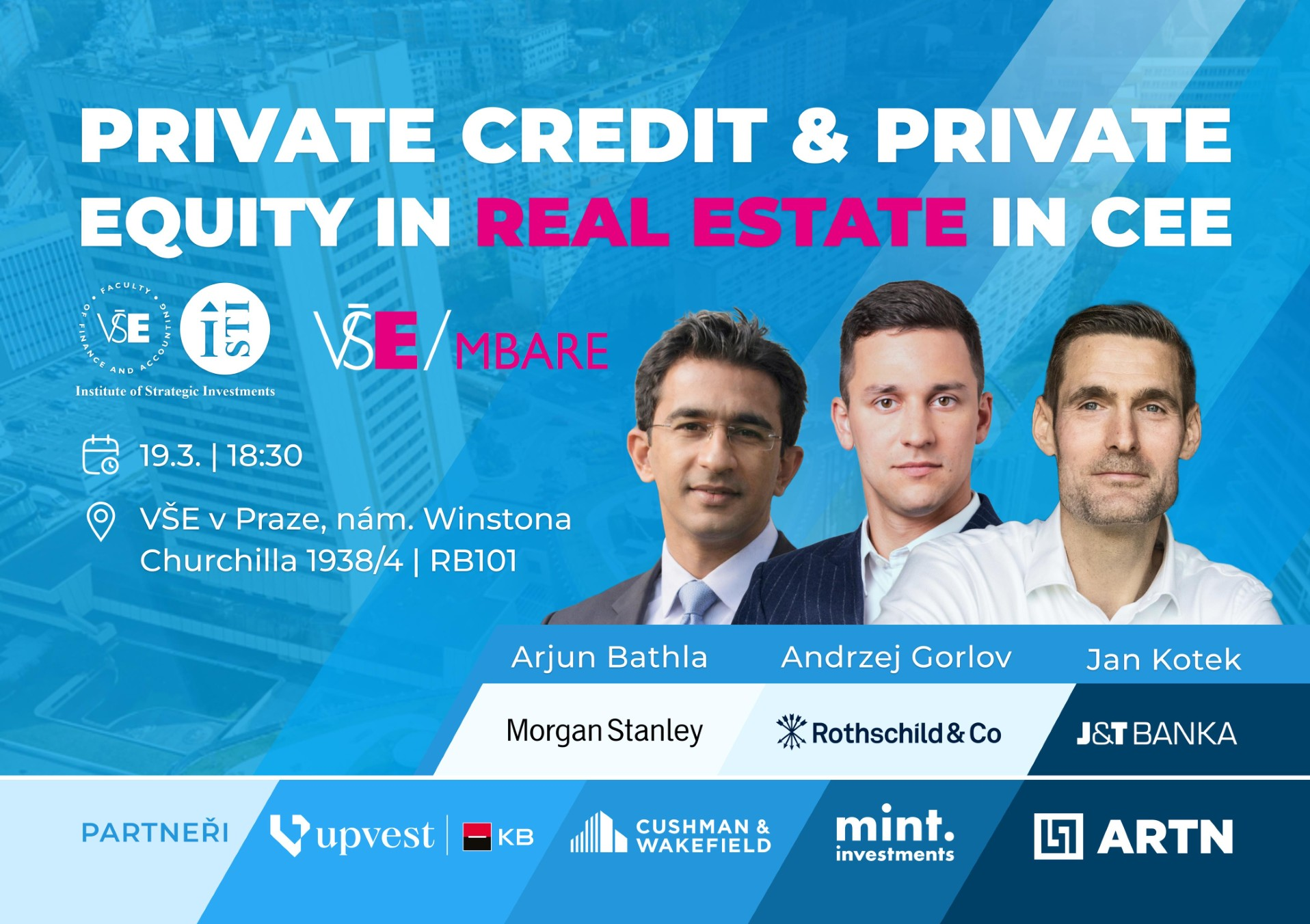 Panelová diskuse: Private Credit & Private Equity in Real Estate in CEE